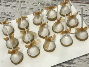 Gold Cake Pops