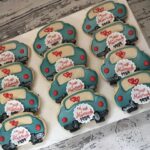 Anniversary Car Cookies - Cookie Favors - 1 Dozen