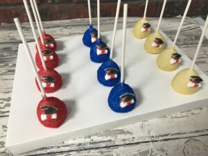 Graduation Hat & Diploma Cake Pops