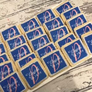 Square Logo, invitation or Picture Cookies - Print your own picture on a cookie