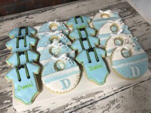 Baby Bib and Onesie Cookie Set - Baby Shower