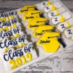 Graduation Cookies - Graduation Hat, Diploma, Class of Cookie Favors-  Choose your colors to match your party