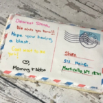 free shipping!! LARGE Personalized Camp Cookie Card