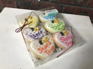 Teacher Shana Tova Gift Rosh Hashana Cookie Set - 6 Cookies in a gift box
