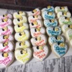 Shana Tova - Apple Heart Assorted Color Cookies - Rosh Hashana / 1 Dozen
