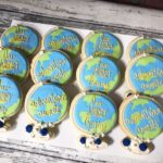 Globe Wedding Adventure Awaits - wedding favor Cookies