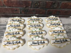 Engagement Plaque or wedding favor Cookies
