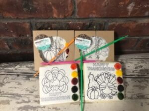 Thanksgiving Turkey Pumpkin Party cookies - Cookie Favors  - PYO party -12 Cookies