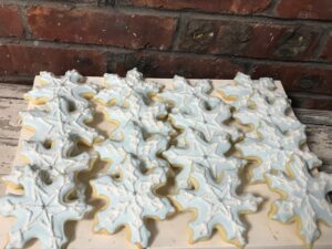 Snowflake Cookies - Snowflakes - winter wonderland cookie favors - cookies