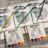 PYO Unicorn Party- Paint your own party favors - Birthday - 12 boxed cookies with a paintbrush - Image 2