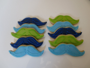 Mustache party favor cookies - Kosher - 1 Dozen
