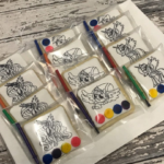 PYO my little pony paint cookies - Color your own - Paint your own - Party Favors - 1 Dozen in a bag with a paintbrush