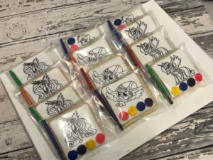 PYO my little pony paint cookies - Color your own - Paint your own - Party Favors - 1 Dozen in a bag with a paintbrush