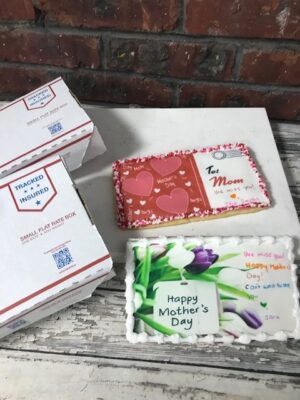 Free shipping LARGE Personalized Mother's Day cookie - Mothers day cookie card