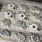 Mother's Day Flower Cookie Set - roses, flower and leave set - 12 Cookies