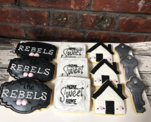 Welcome Home - New home - housewarming - Realtor - Key - house cookies