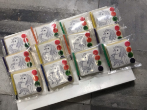 Unicorn paint your own cookies / PYO / Paint cookies - Party favors - Birthday - Kosher