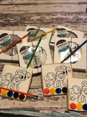 My little Pony cookies - Cookie Favors  - PYO party -12 Cookies