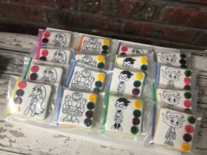 Teen Titans paint your own cookies / PYO / Paint cookies - Party favors - Birthday - Kosher