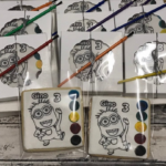 Minions PYO paint your own cookies - Cookie Favors  - PYO party -12 Cookies