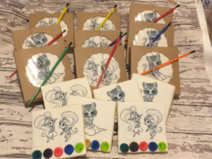 Shimmer and Shine  PYO paint your own cookies - Cookie Favors  - PYO party -12 Cookies