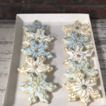 Snowflake Cookies - Snowflakes - winter wonderland cookie favors - cookies