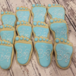 It's a Boy Baby Feet cookies