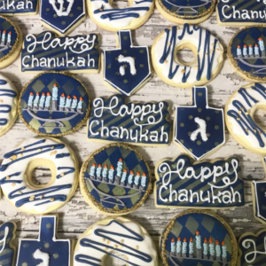 Chanukah Hanukka Gift Cookies - Cookie Favors