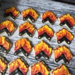 Lag Baomer Bonfire Cookies - BBQ cookies - Cookie Favors