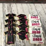 Graduation Cookies - Graduation Hat, Gown, Class of Cookie Favors-  Choose your colors to match your party