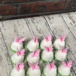 Butterfly Topped Dome Petite Fours