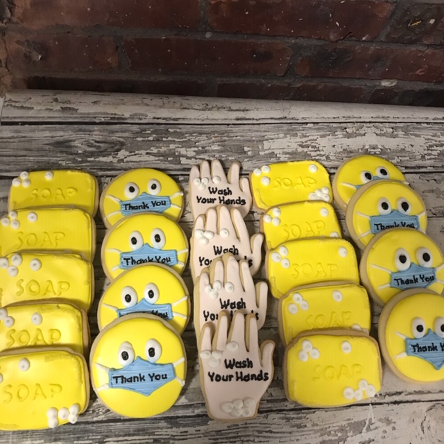Smiley Emoji Mask Cookies soap and hand washing cookies