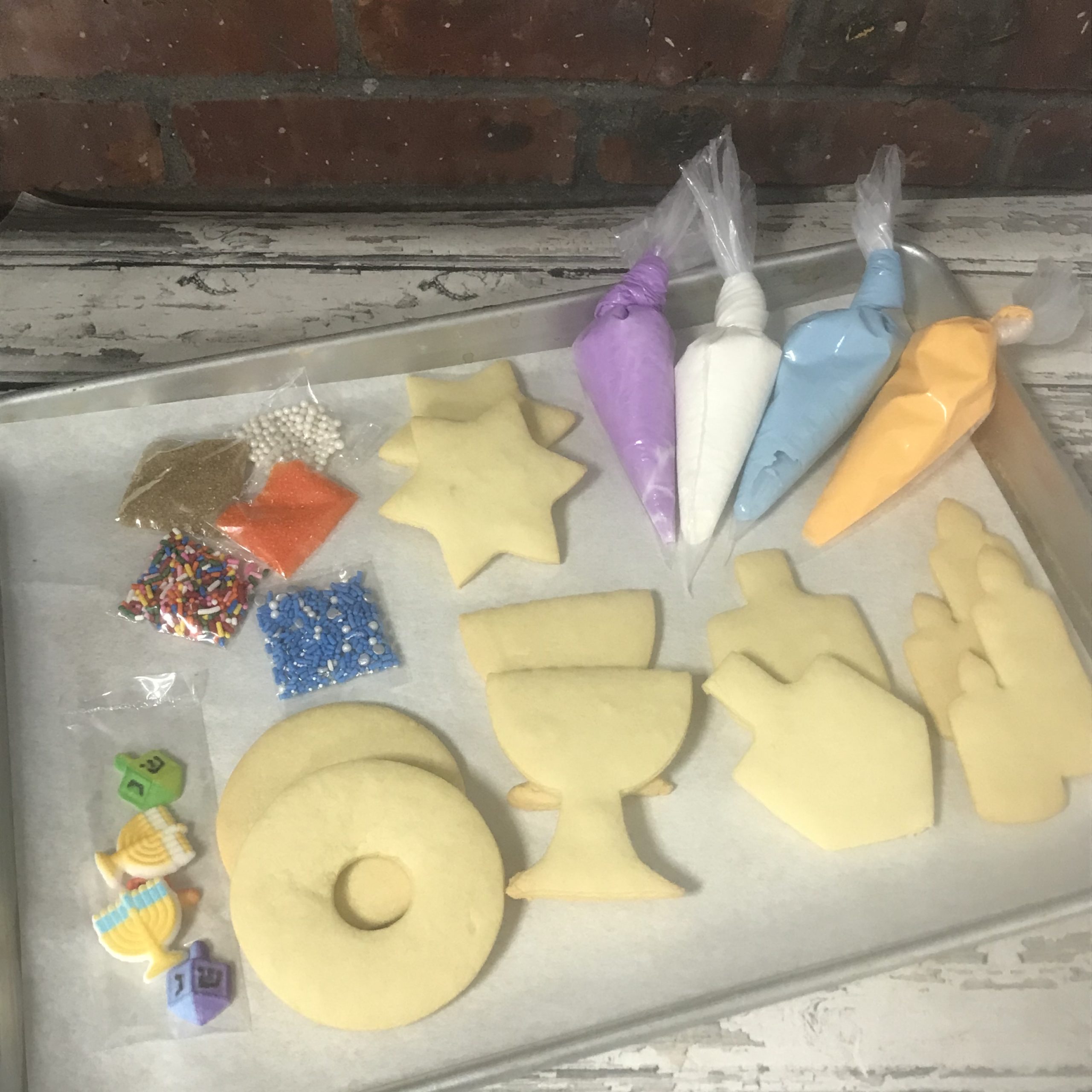 Chanukah Hanukkah diy cookie kits cookie kit