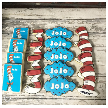Cat in the hat Birthday Cookies