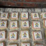 Clown printed Purim Cookies- we can print any picture on a square cookie