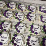 Floral Engagement Wedding Cookies