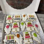Happy Birthday cookies - balloons, birthday cake