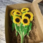 Sunflower cookies - Shavuot Gift Mothers day gift - Shavuos Gift - Local Only No Shipping - Image 2