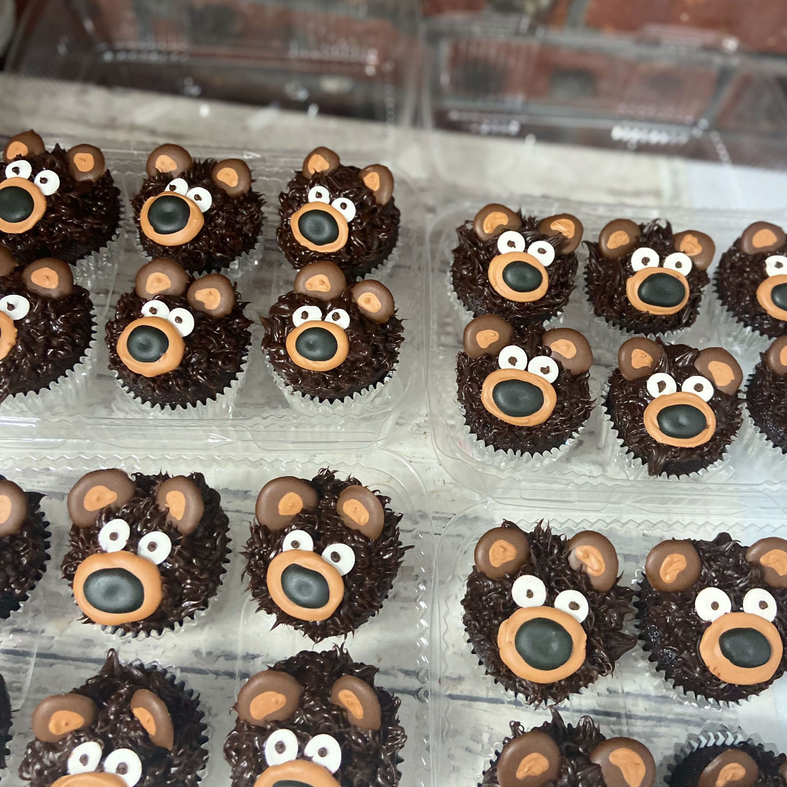 Bear Cupcakes - Standard Size