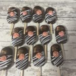 Rose Cookie Dough Chocolate filled Pops - 1 Dozen