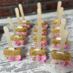 PB  Rice Krispie Treat Pops with embellishment