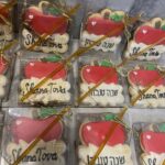 Starts at $8.50 a box Shana Tova Teacher Gift Rosh Hashana Cookie boxed with a honey stick - Image 2