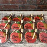 Shana tova apple teacher gifts with a honey dipper