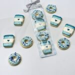 Coffee Cup and Donut Mini hannukah Cookies- Chanukah Cookie Favors - Chanuka Gift
