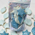Chanukah Cookie Bites - Super cute 8 piece bag full of dreidel and star Cookies in a Gift Bag