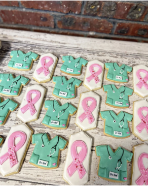 Breast Cancer Cookies  - cookie party favor - kosher - Gift
