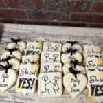 She said yes cookie proposal engagement set