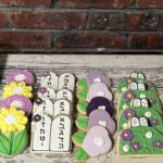 Purple Shavuos Shavuot Luchos Har Sinai Torah Flower Cookie Assortment