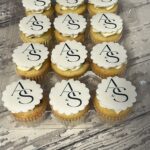 Engagement Wedding Mini Monogram Cupcakes