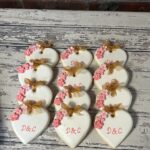 Monogram Heart Cookies